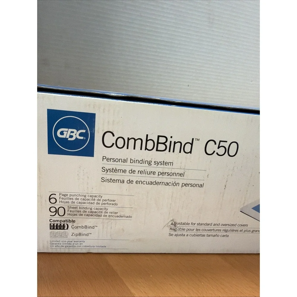 GBC CombBind C50 Binding System for Classroom, Home & Work, Office 90 Sheet Cap